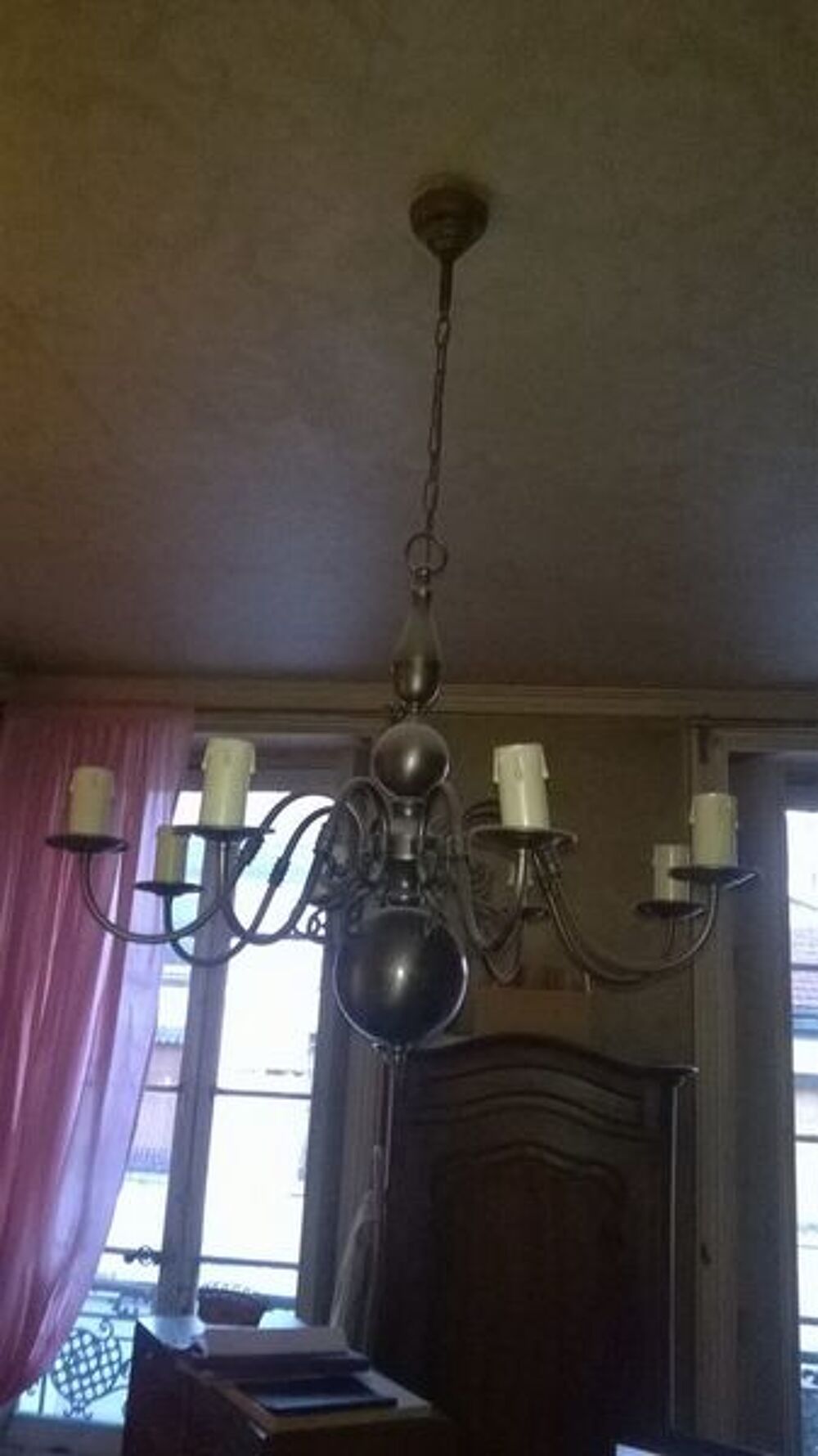 Plafonnier en &eacute;tain Décoration