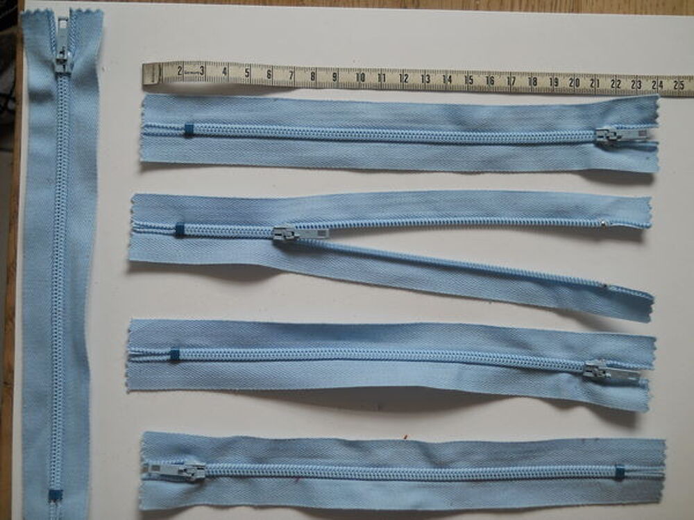 Fermetures 20 cm" BLEU CLAIR" Décoration