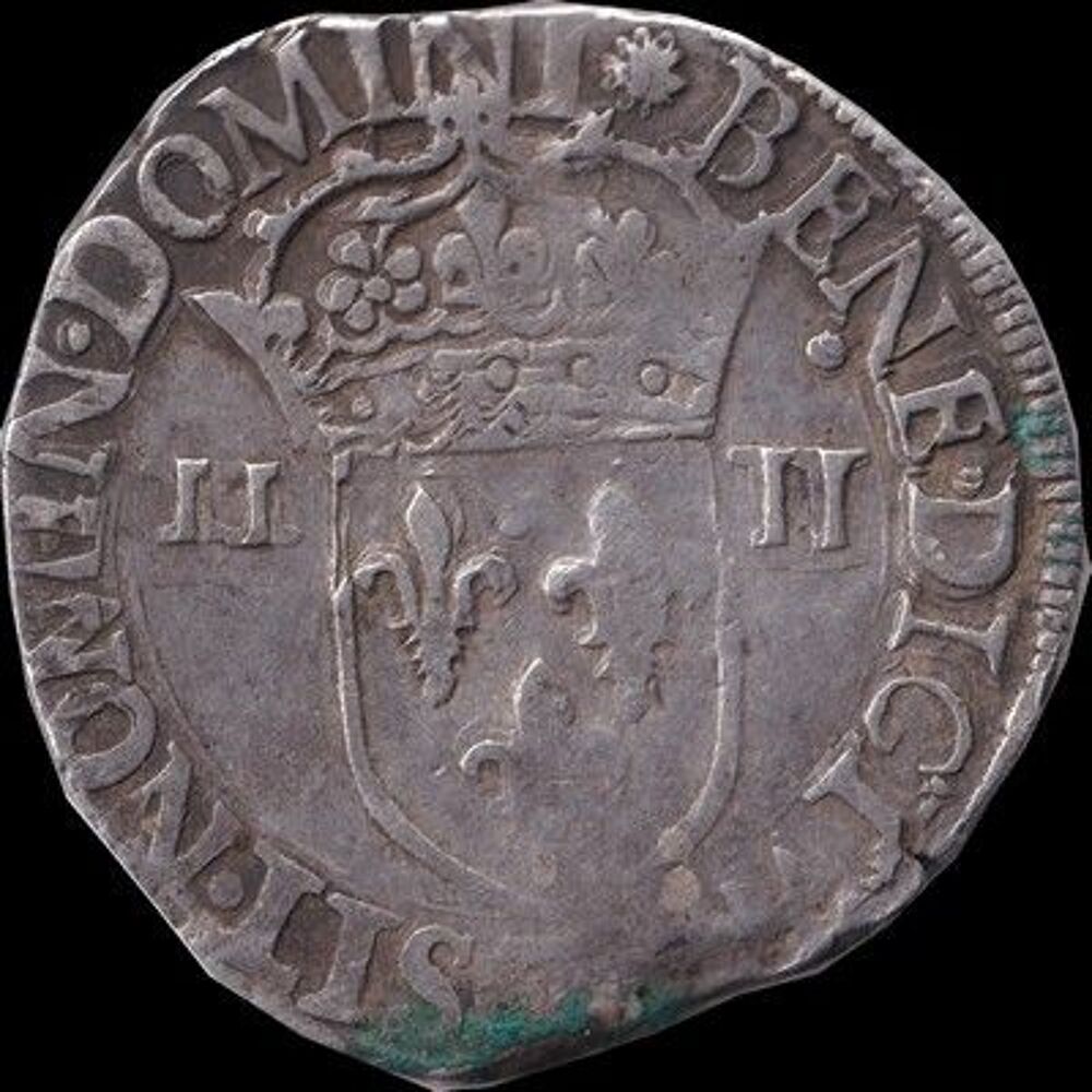 Henri III quart d'&eacute;cu 1583T Nantes, point 5&egrave;me 