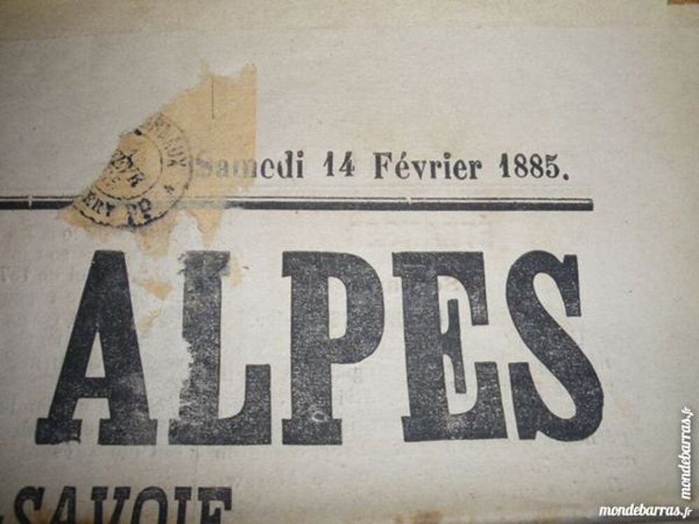 Journal ancien 1885!!! 