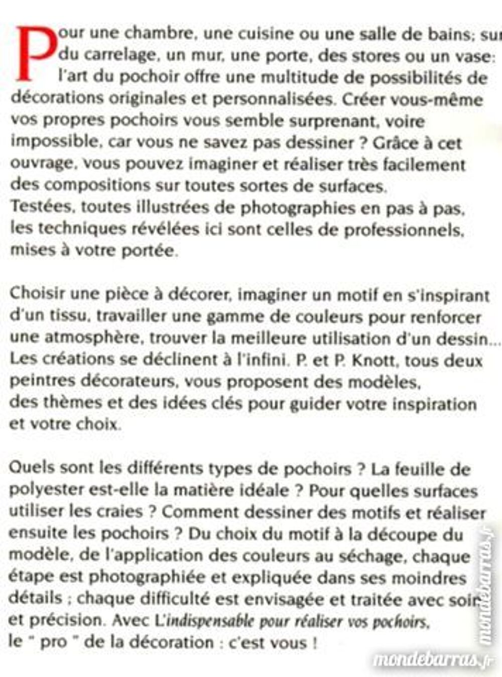 PEINTURE - la d&eacute;co au POCHOIR Livres et BD