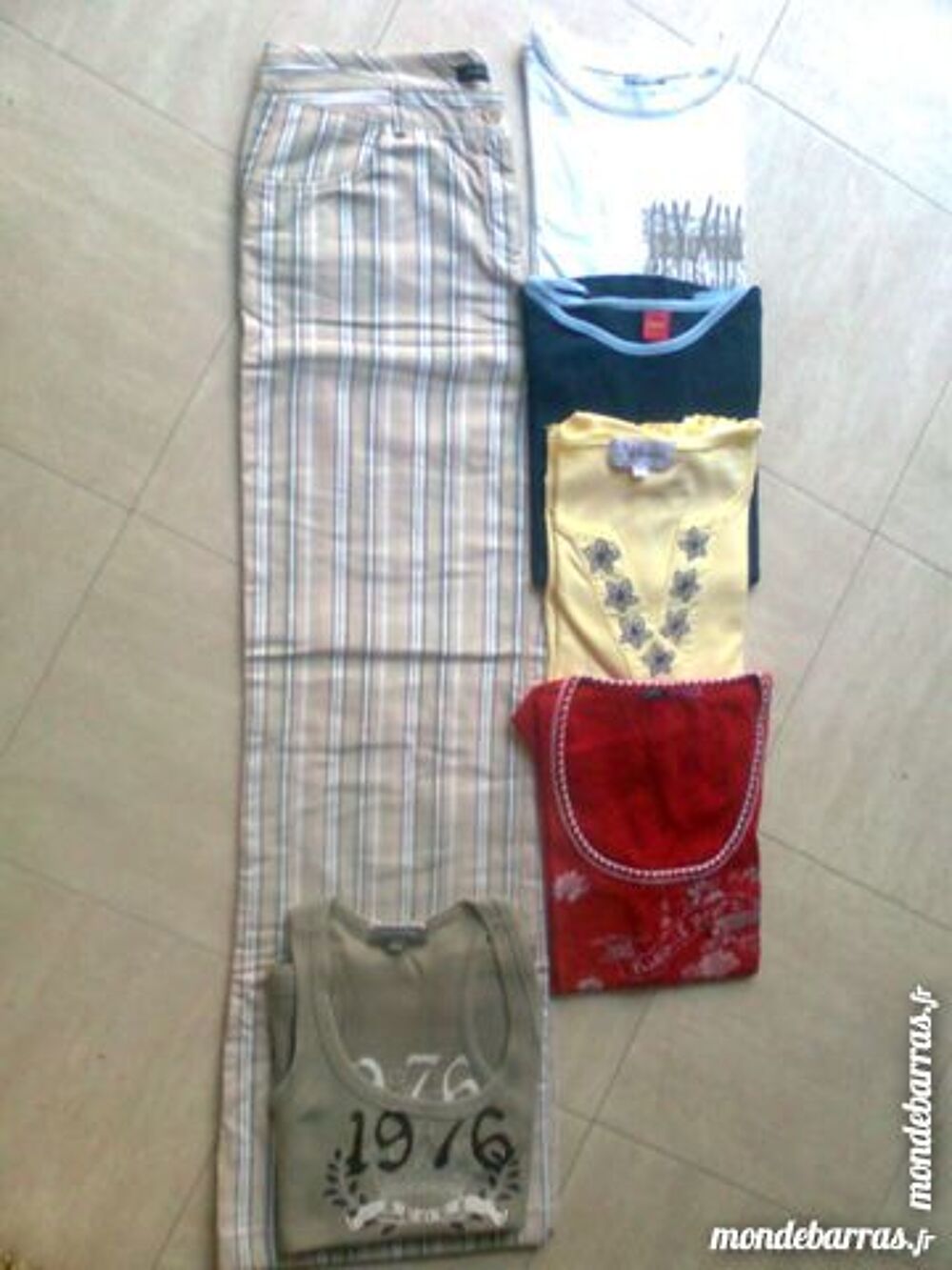 lot : pantalon + 5 tee shirts - 38/40 - zoe Vêtements