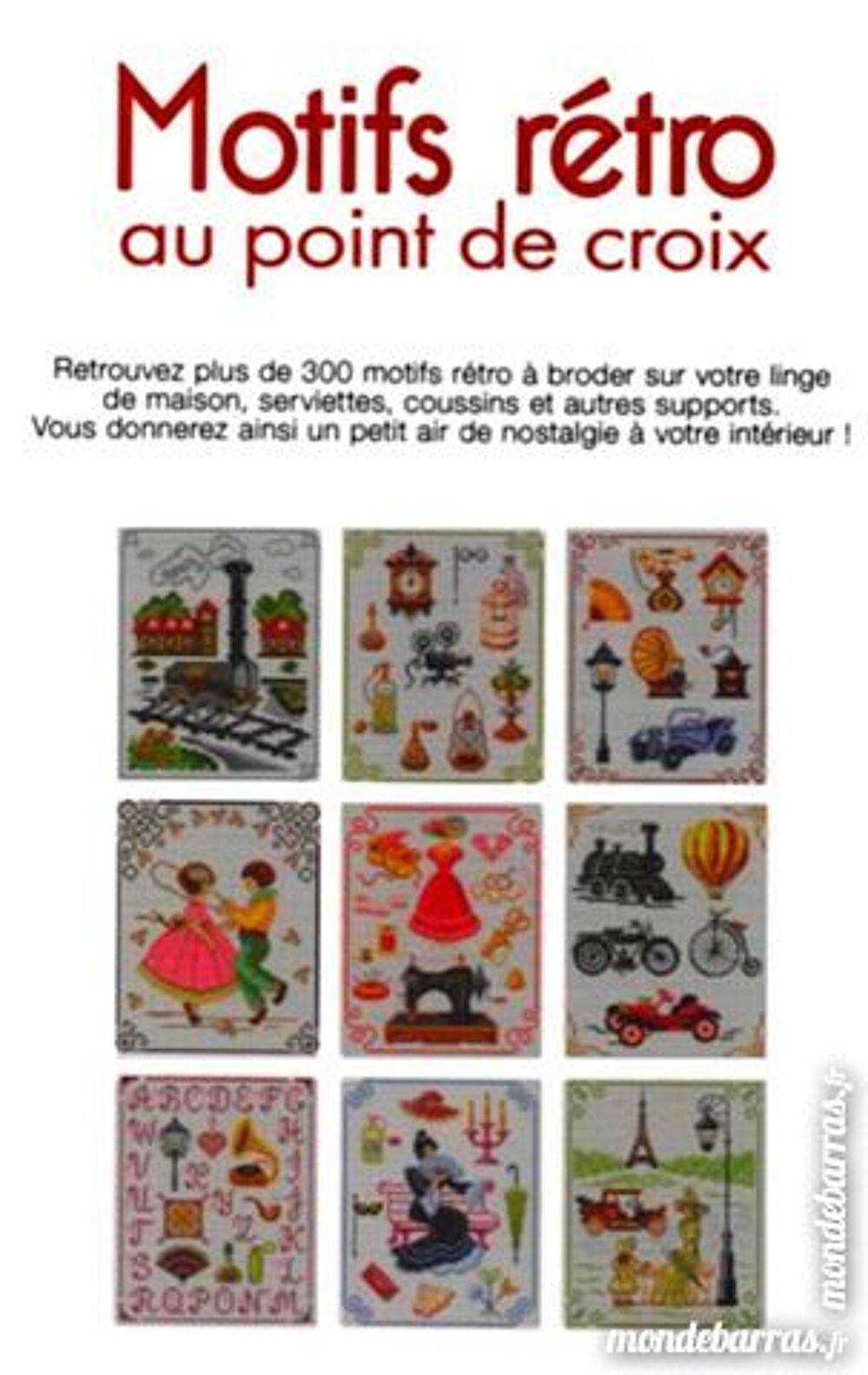POINT DE CROIX : MOTIFS R&Eacute;TRO / prixportcompris Livres et BD