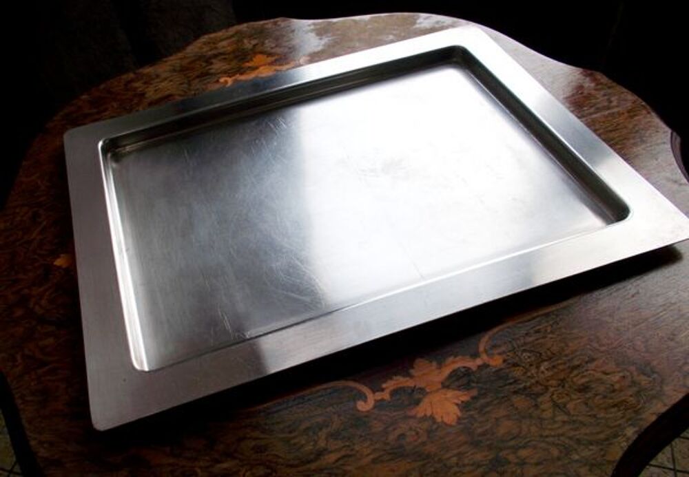 Plateau plat en inox longueur 48cm largeur 36cm Cuisine