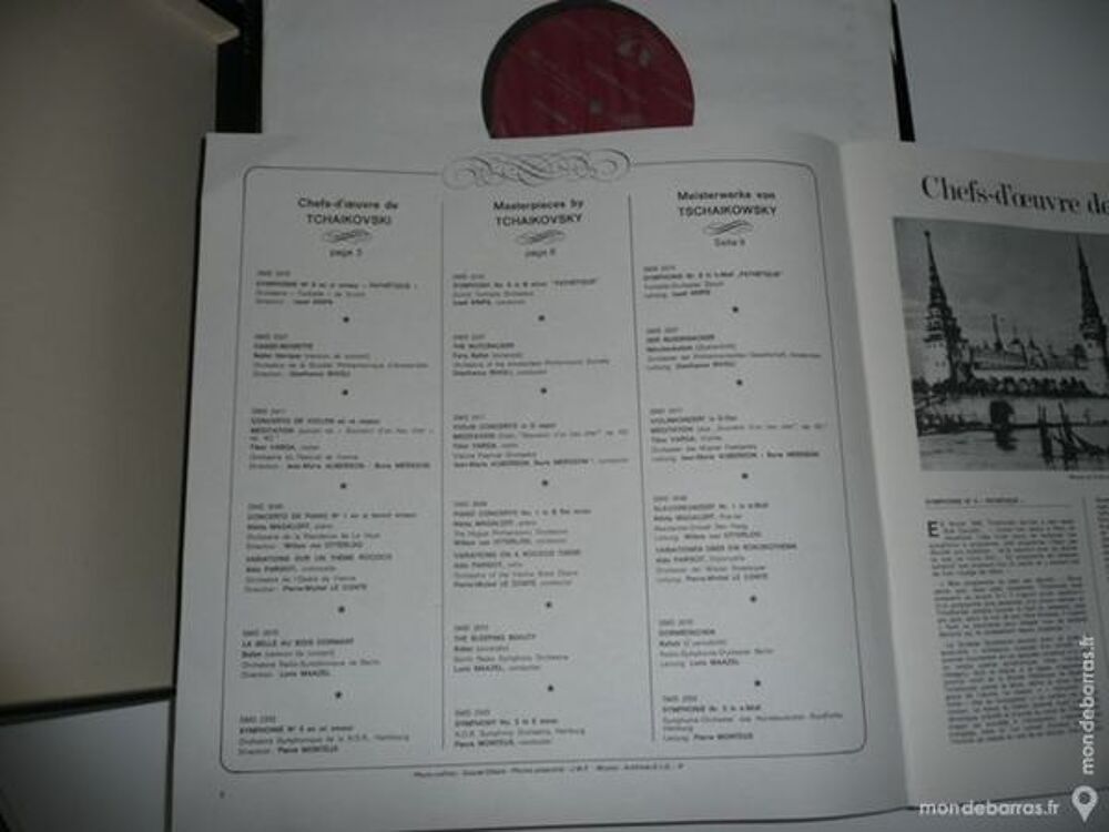 33 tours TCHAIKOVSKI Coffret GUILDE INTERNATIONALE CD et vinyles