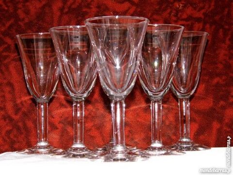 6 anciens verres  pied de bistrot vintage caf 50 Dunkerque (59)
