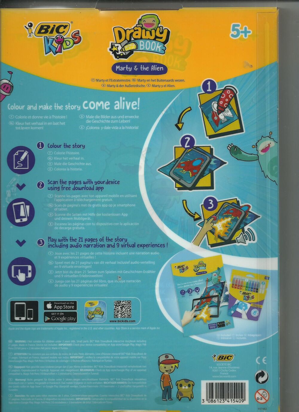 ALBUM DE COLORIAGE INTERACTIF BIC KIDS NEUF Livres et BD