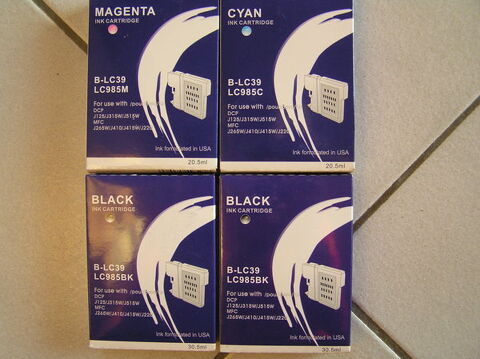 Cartouches compatibles Brother LC 985 noire, cyan, magenta, 3 Labge (31)
