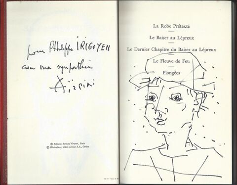 livre illustré par Paul Aizpiri, plus dessin original 210 Lourdes (65)