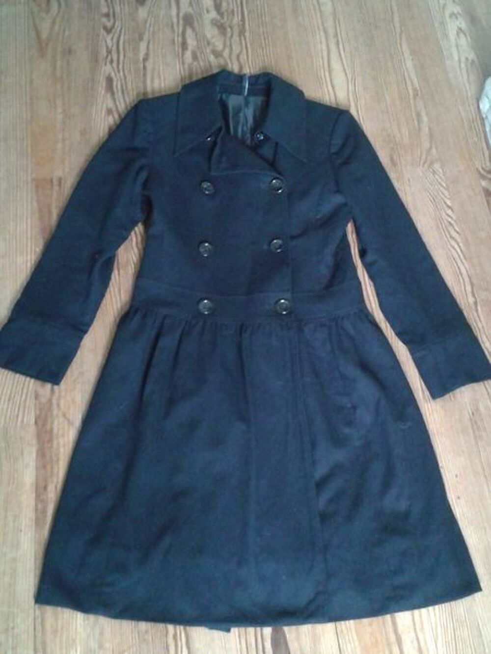 Joli manteau noir hiver NAF NAF T36 Vêtements