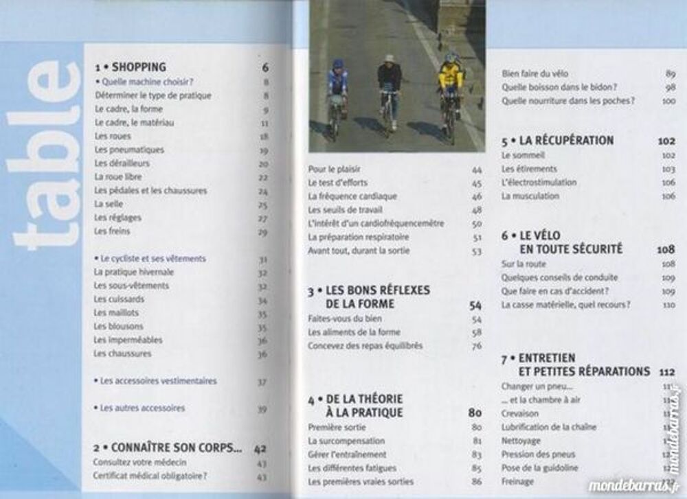CYCLISME - alimentation - SPORT / prixportcompris Livres et BD