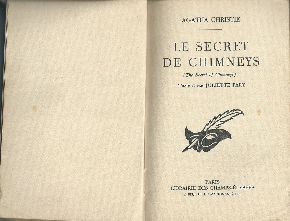 
livre le secret de chimneys agatha christie Livres et BD