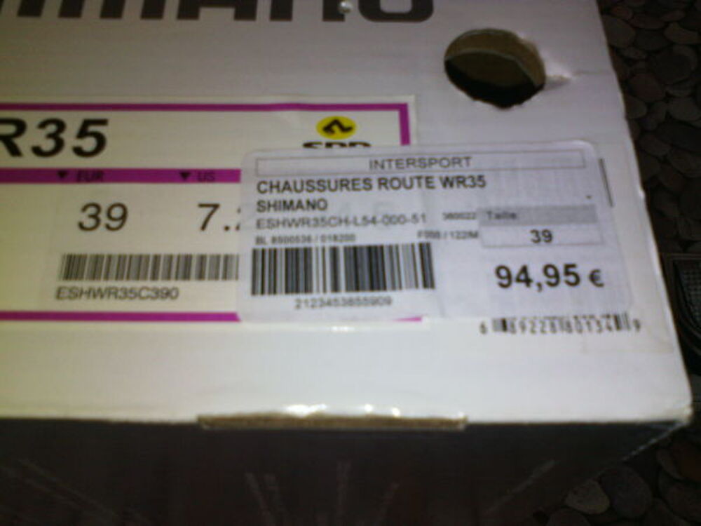 chaussure v&eacute;lo route Sports
