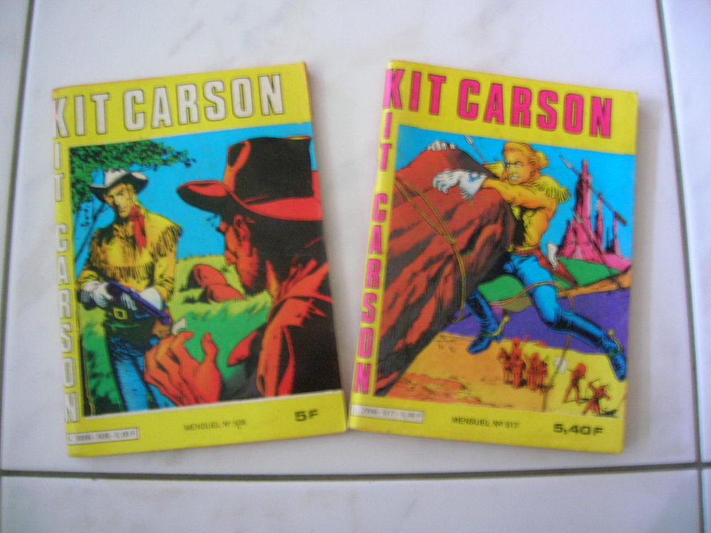 Lot de deux BD KIT CARSON N&deg; 506 et 517 Livres et BD