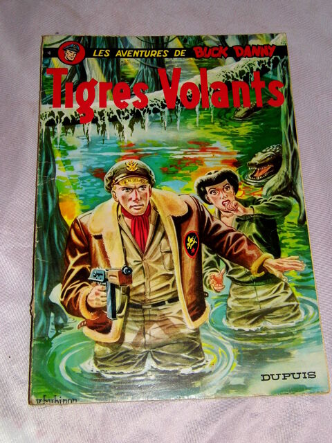 Bande dessine BUCK DANNY tigres volant DUPUIS BD 1974 10 Dunkerque (59)