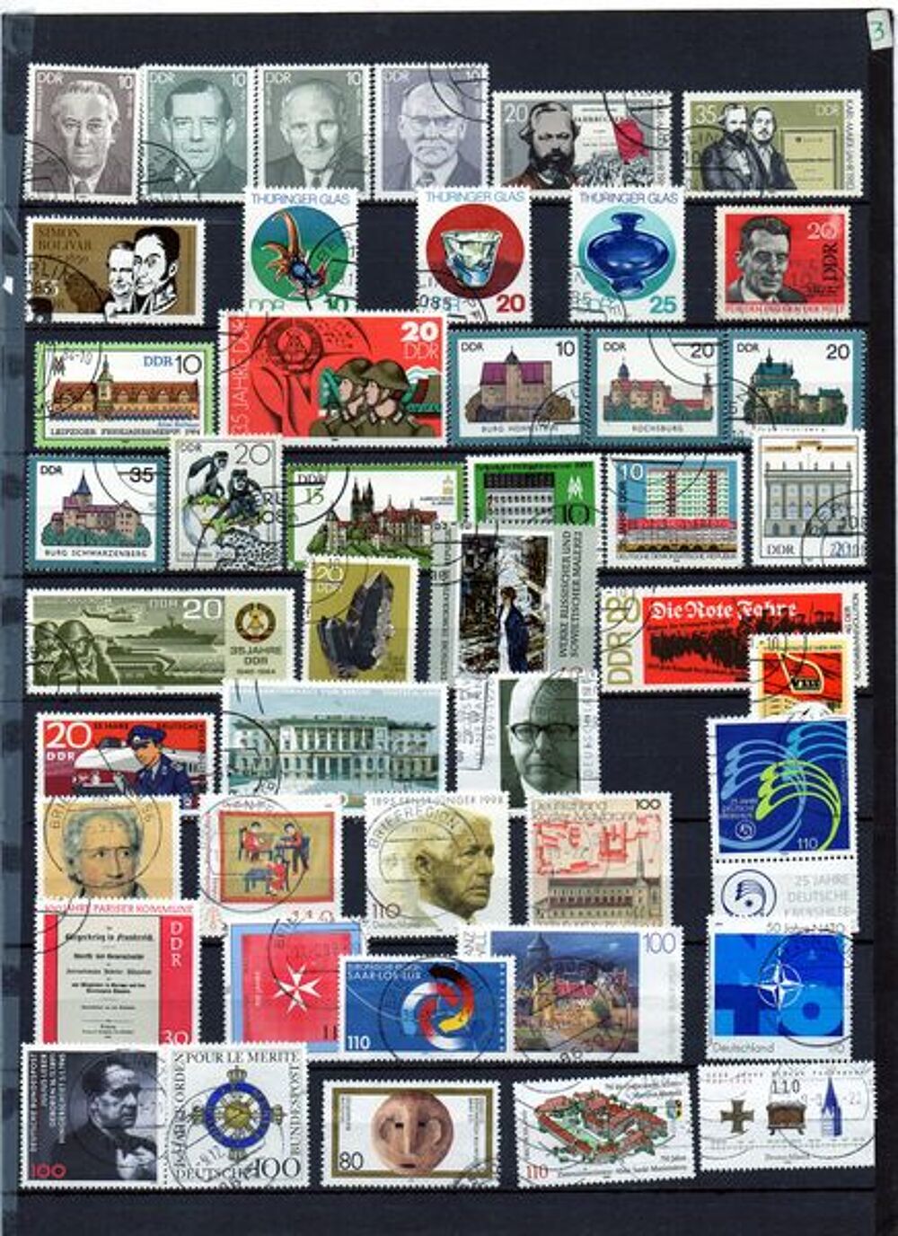 lot:1/ TIMBRES D'allemagne orientale 