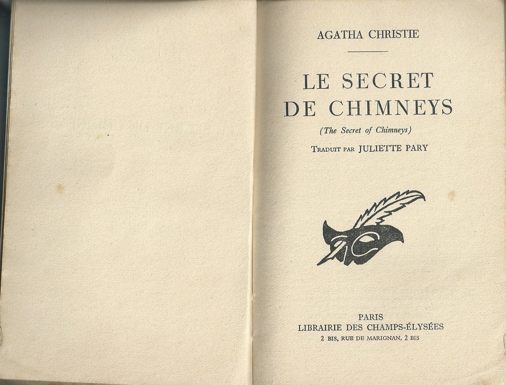 
livre le secret de chimneys agatha christie Livres et BD