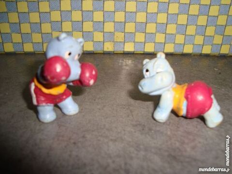 Figurines Hypopotames de ferrero 1991 2 La Verdire (83)