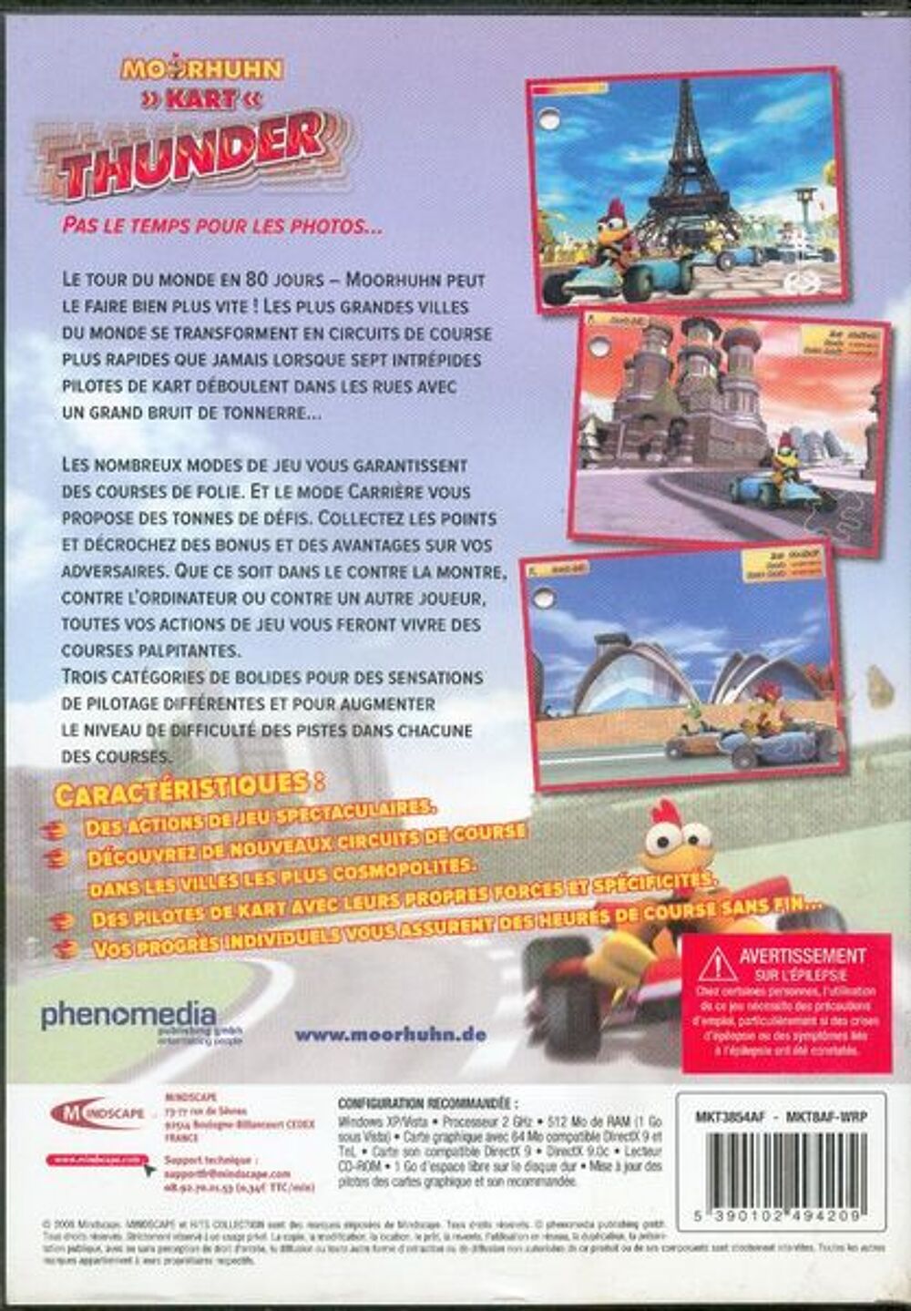 MOORHUNN KART THUNDER pour PC -- 3 ans et + Consoles et jeux vidéos