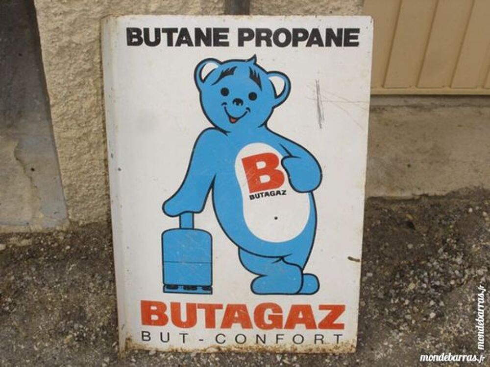 plaque en tole butagaz 