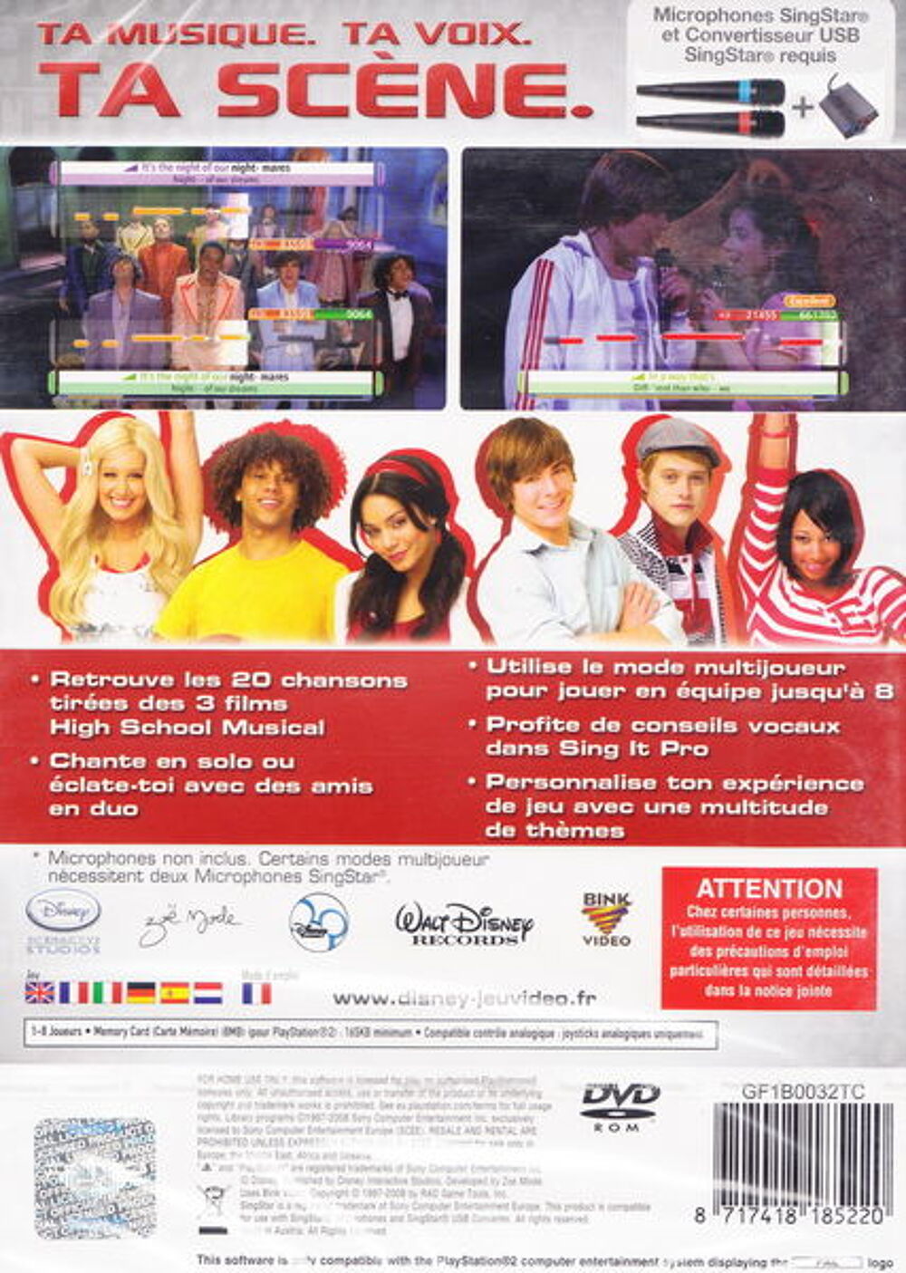 PS2 jeu Disney Sing It High School Musical 3 NEUF blister
Consoles et jeux vidos
