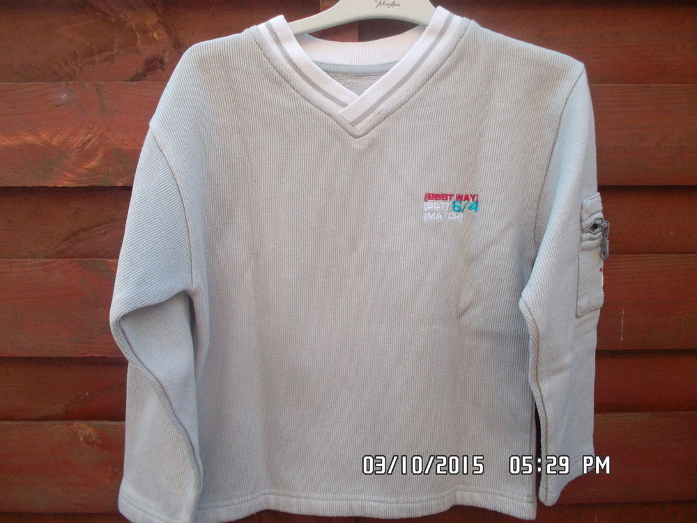 SWEAT GRIS CLAIR BEST WAY*JUSTE 1E*KIKI60230 Vêtements enfants