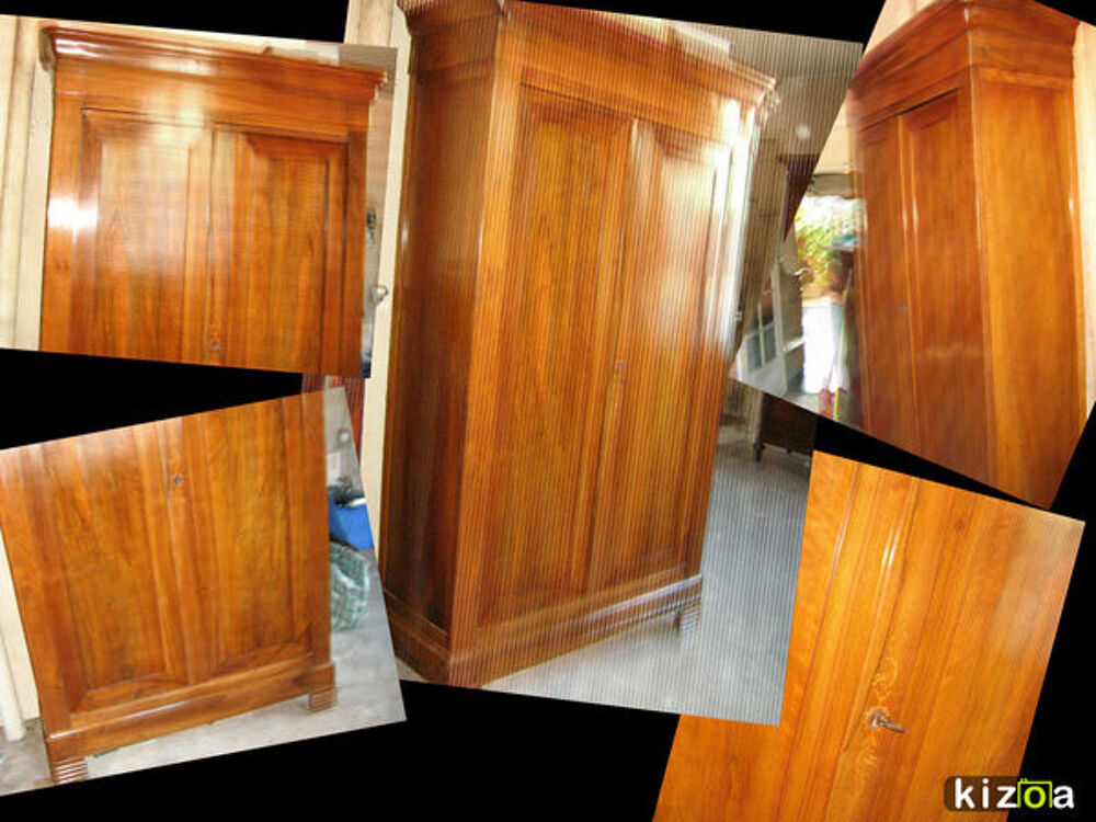 Belle armoire noyer blond &eacute;poque louis Philippe en NOYER Meubles