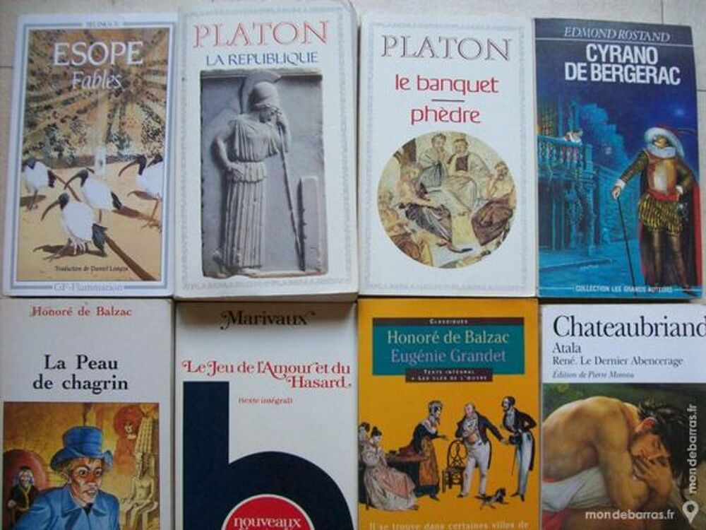Balzac, Rostand, Platon, …. zoe Livres et BD