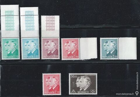 Timbres RAINIER III et ALBERT de MONACO 10 Nice (06)