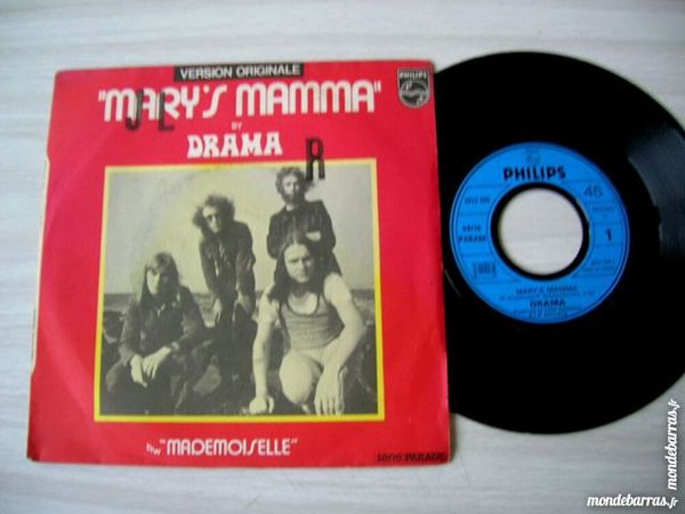 45 TOURS DRAMA Mary's mamma/Mademoiselle RARE CD et vinyles