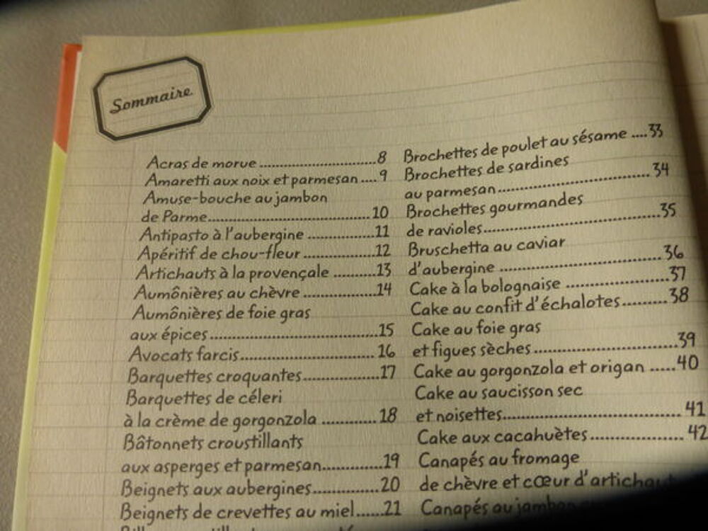 LIVRE DE RECETTES SALADES ET BUFFET ENSOLEILLES neuf Livres et BD