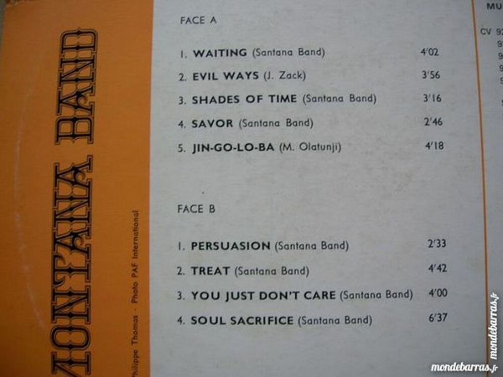 33 TOURS THE MONTANA BAND Pop Music - ORIGINAL CD et vinyles