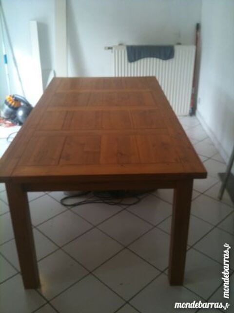 Table bois et chaises paillées 120 Gondreville (54)