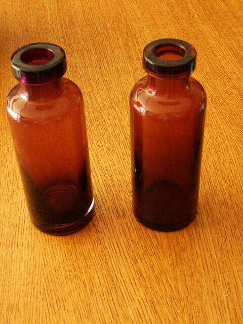 Vase forme bouteille, souffl� main, couleur d�grad�e 0 Nantes (44)