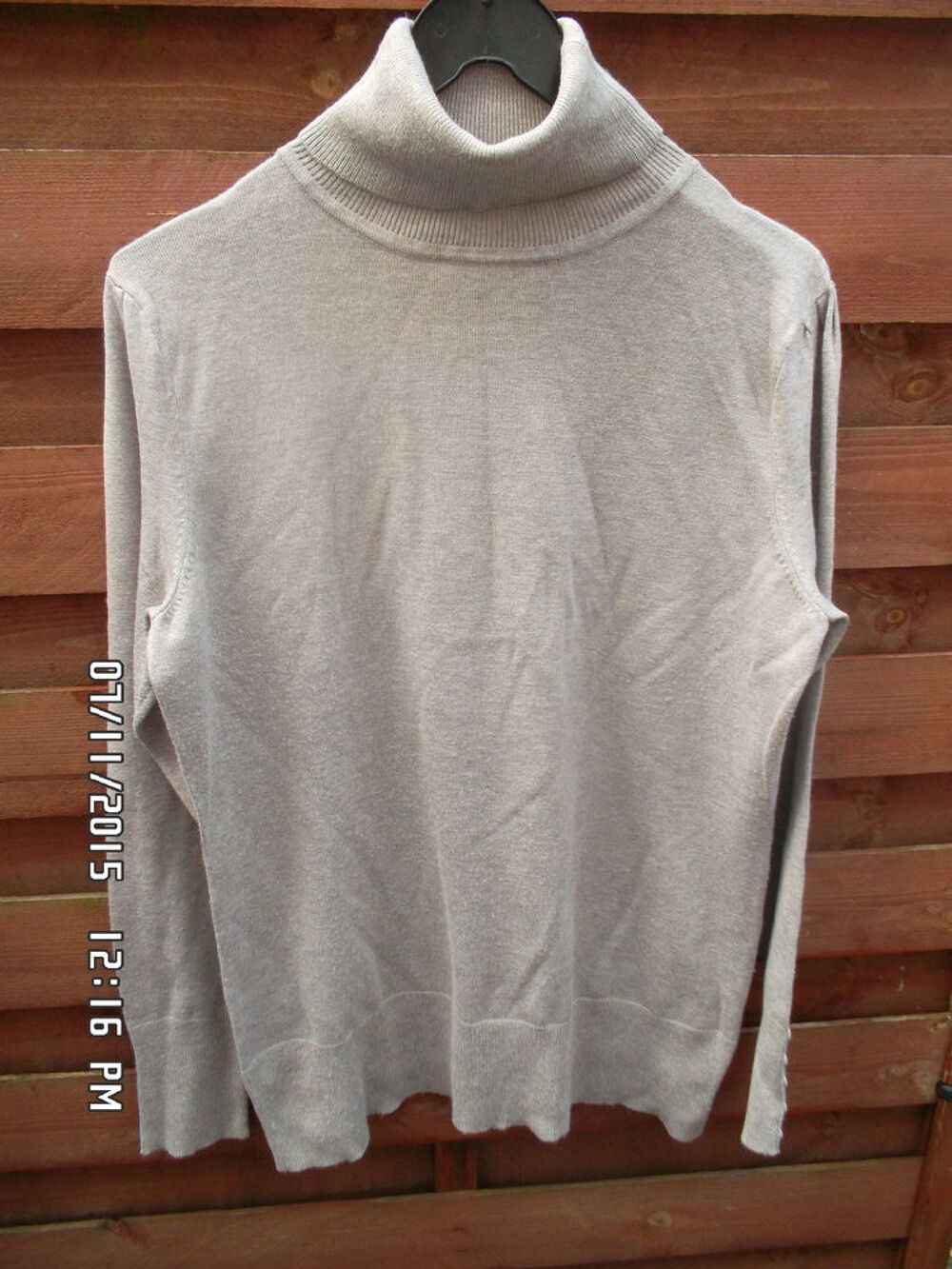 PULL MARRON CLAIR CAMAIEU*JUSTE 2E*KIKI60230 Vêtements