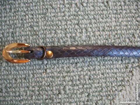 Ceinture bleue, imitation lzard 4 Antony (92)