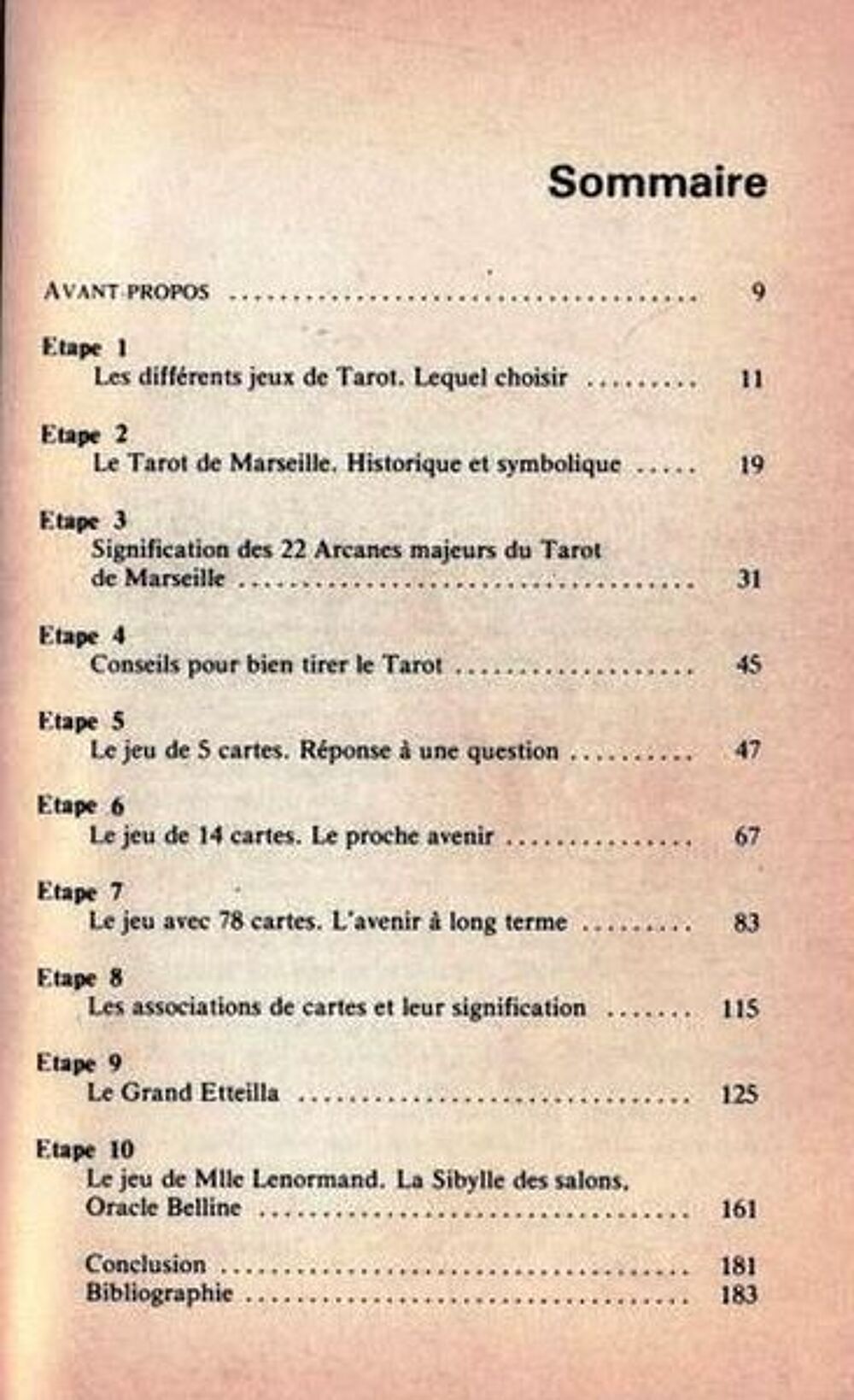 CARTOMANCIE + TAROTS / prixportcompris Livres et BD