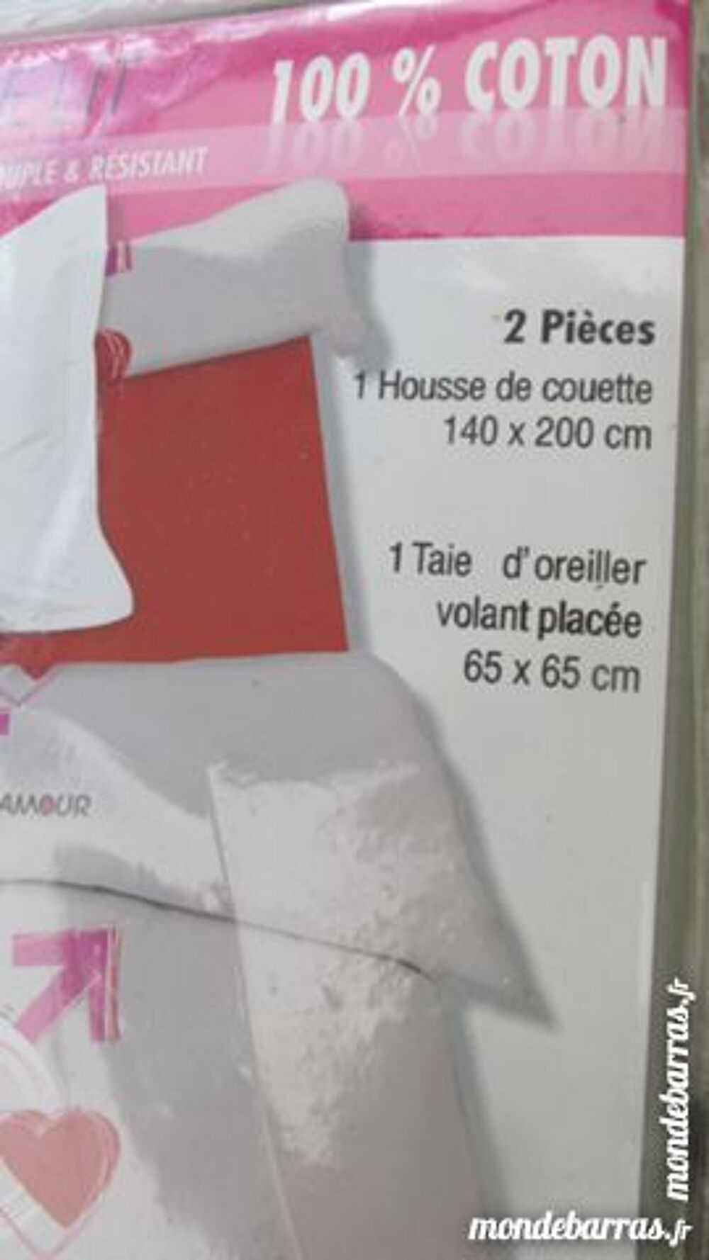 PARURE LIT 100% COTON &laquo;COCKTAIL DE L AMOUR&raquo; 140c Cuisine