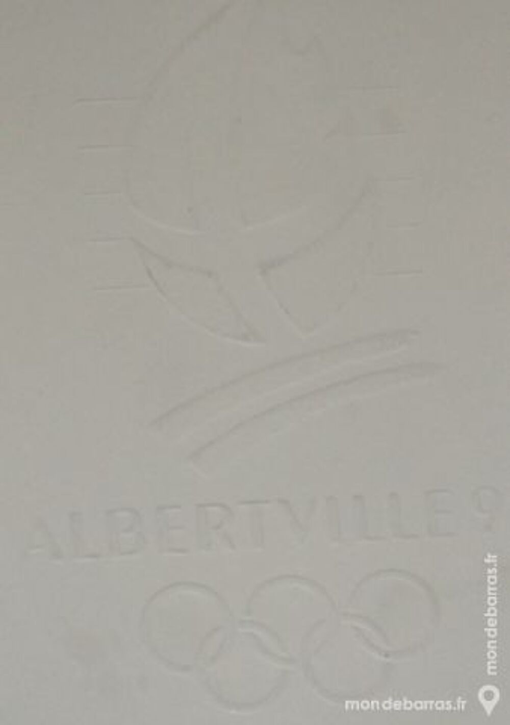 Plaquette deux volets Premier Jour ALBERTVILLE 