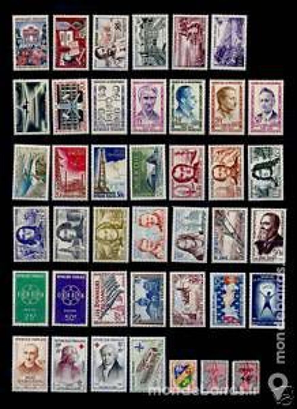 Ann&eacute;e compl&egrave;te timbres France 1959 NEUFS** 