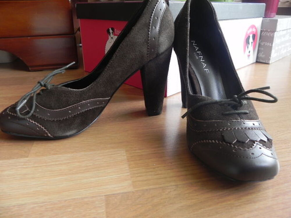 Escarpins neufs daim marron Chaussures