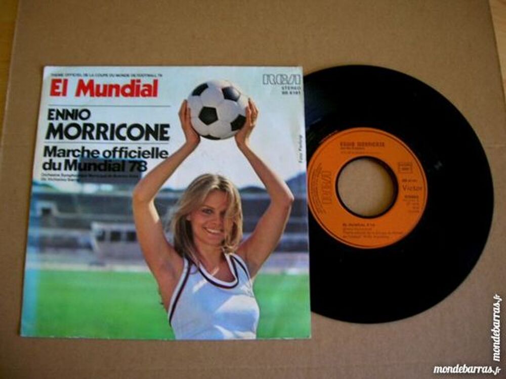 45 TOURS ENNIO MORRICONE El Mundial 78 - FOOTBALL CD et vinyles