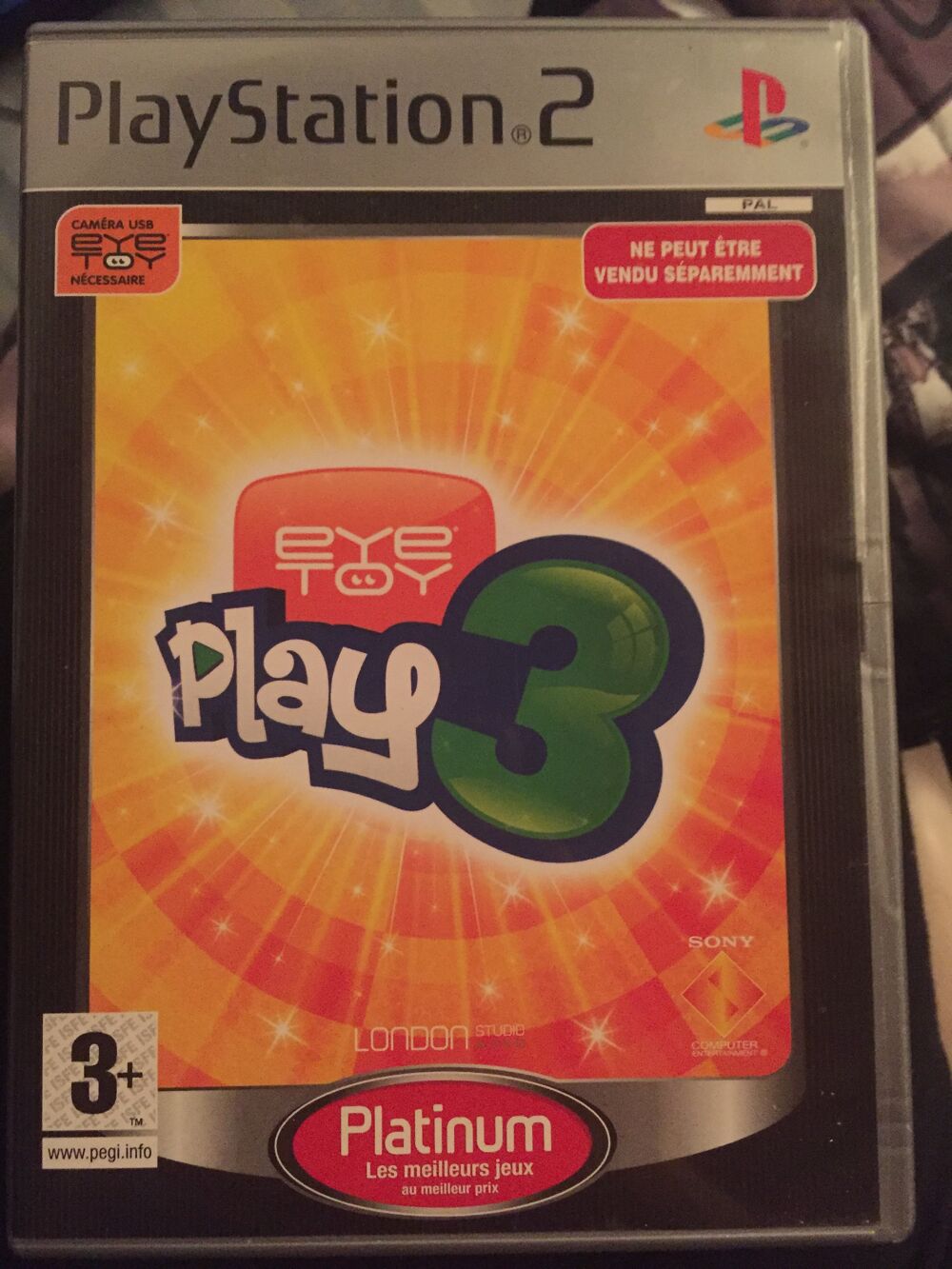 Jeu PS2 Eye Toy Play 3 Cam&eacute;ra Consoles et jeux vidos