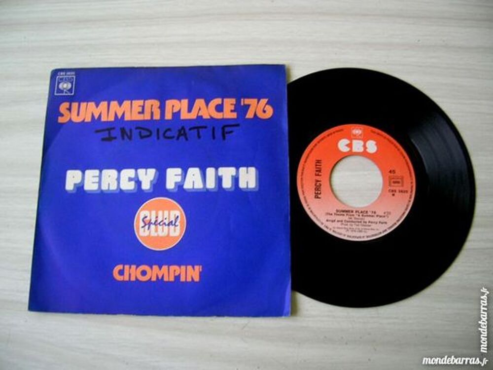 45 TOURS PERCY FAITH Summer place '76 CD et vinyles