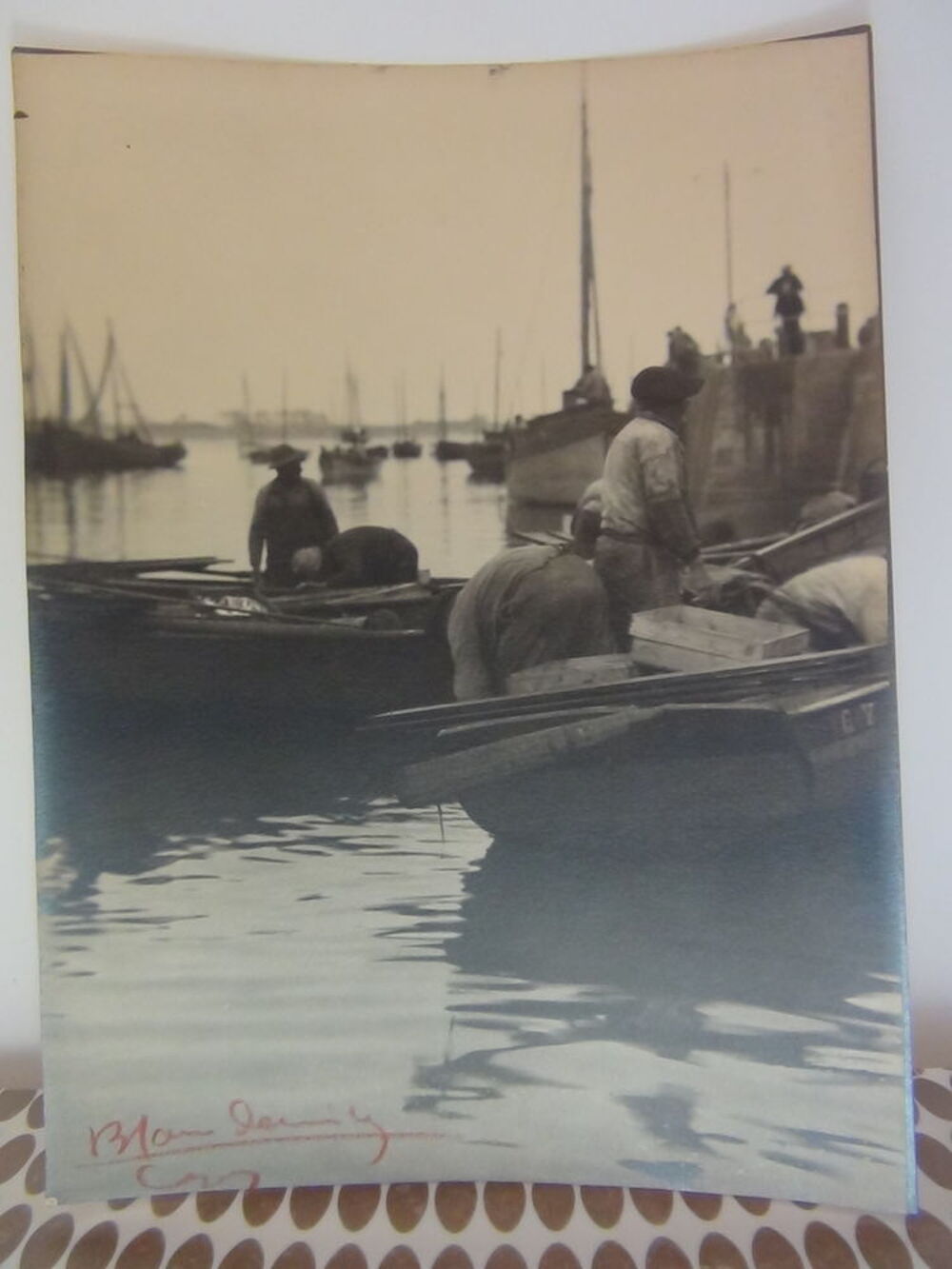 Photographie BLANC ET DEMILLY Sign&eacute; au crayon rouge 