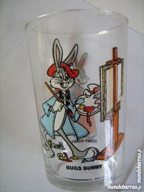 VERRE DECORE DESSIN ANIME FIANCEE BUGS BUNNY BD 3 Brest (29)