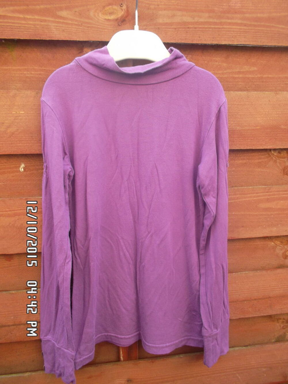SOUS PULL VIOLET T.8 A*JUSTE 1E*KIKI60230 Vêtements enfants