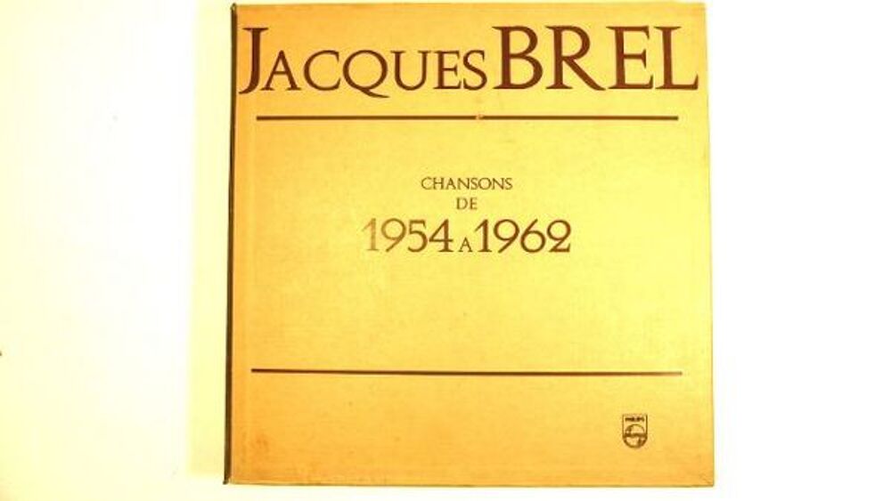 "Coffret de 5 disques ""Jacques BREL 1954/1962." CD et vinyles