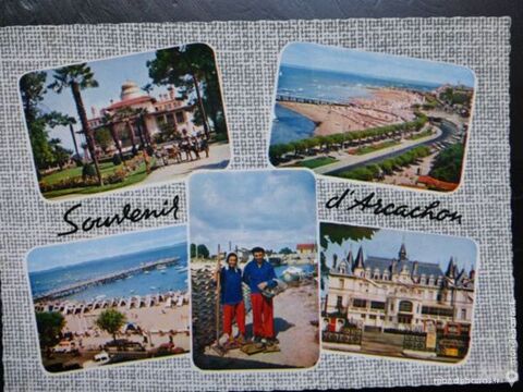 Carte postale couleur Arcachon 33 année 1962 1 Bordeaux (33)