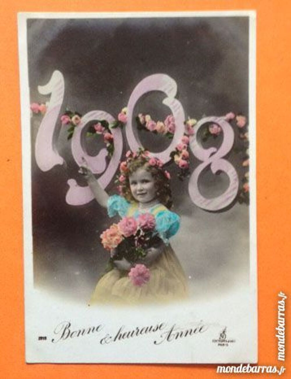 CPA Bonne et heureuse ann&eacute;e 1908 